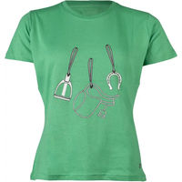 Produktbild von HKM Elements Damen T-Shirt aus Naturmaterial in Grün Größe XXL