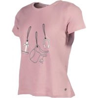 Produktbild von HKM Elements Damen T-Shirt aus Naturmaterial in Rosa Größe XXL