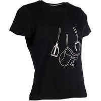 Produktbild von HKM Elements Damen T-Shirt aus Naturmaterial Schwarz XL