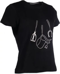 HKM Elements Damen T-Shirt aus Naturmaterial Schwarz XXL – Bild 1 von 1