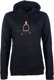 HKM Equine Sports Kapuzensweatshirt Unisex Schwarz XS – Bild 1 von 1