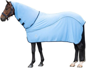HKM EquineCarePro Kühldecke für Pferde aus Polyester in Türkis und Blau – Bild 1 von 2