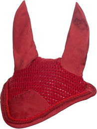 HKM Essentials Fliegenhaube für Warmblut in Rot – Bild 1 von 1