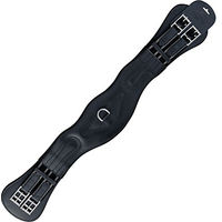 Produktbild von HKM Euroriding Sattelgurt Kurzgurt Alabama Natural Line aus Kunstleder Schwarz 65 cm - 65 cm