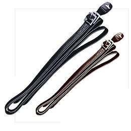 HKM Euroriding Steigbügelriemen Soft aus Leder in Schwarz 165 cm – Bild 1 von 2