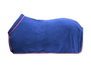 HKM Extra Style Abschwitzdecke mit Kragen für Pferde Dunkelblau 145 – Bild 1 von 1