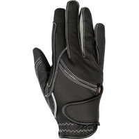 Produktbild von HKM Fashion Reithandschuhe aus Leder Schwarz Grau Unisex Größe L