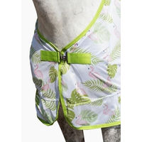 Produktbild von HKM Flamingo Fliegendecke für Pferde Grün/Pink 135 cm
