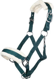 HKM Fleece-Pelzhalfter für Ponys in Grün – Bild 1 von 1