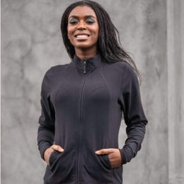 HKM Fleecejacke Knitti Damen Schwarz Größe M – Bild 1 von 1