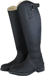 HKM Flex Country Reitstiefel Damen aus Leder Schwarz Größe 43 Winter – Bild 1 von 1