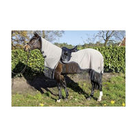 Produktbild von HKM Fliegenausreitdecke Fringes Style mit abnehmbarem Halsteil in Silber/Grau Größe 115