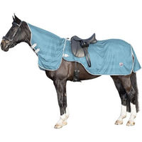 Produktbild von HKM Fliegenausreitdecke mit abnehmbarem Halsteil in Aqua Blau Größe 105