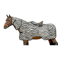 Produktbild von HKM Fliegenausreitdecke Zebra mit Halsteil und Sattelausschnitt Größe 135