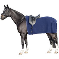 Produktbild von HKM Fliegendecke Cow für Pferde mit Halsteil Schwarz Weiß 135 cm