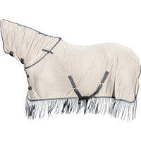 Produktbild von HKM Fliegendecke Fringes Style mit abnehmbarem Halsteil Insektenschutz Silber/Grau 165