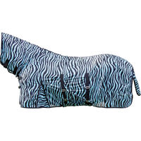 Produktbild von HKM Fliegendecke für Pferde mit Halsabdeckung Zebra Muster Schwarz Weiß Bunt