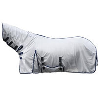 Produktbild von HKM Fliegendecke Lyon Pferdedecke mit festem Halsteil Silber 125 cm