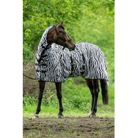 Produktbild von HKM Fliegendecke mit Halsteil und Bauchlatz Zebra Muster Größe L