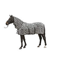 Produktbild von HKM Fliegendecke mit Halsteil und Bauchlatz Zebra Muster Größe L