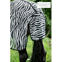 Produktbild von HKM Fliegendecke mit Halsteil und Bauchlatz Zebra Muster Größe M