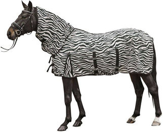 HKM Fliegendecke mit Halsteil und Bauchlatz Zebra XL – Bild 1 von 3