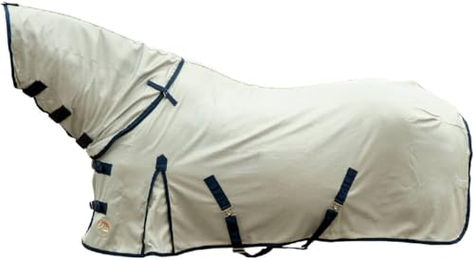 HKM Fliegendecke Rain II mit abnehmbarem Halsteil Grau 165 – Bild 1 von 2