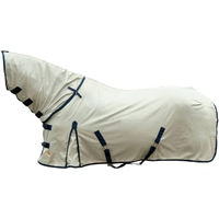 Produktbild von HKM Fliegendecke Rain II mit abnehmbarem Halsteil Grau Größe 115