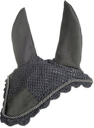 HKM Fliegenhaube aus Baumwolle für Ponys in Grau/Grau – Bild 1 von 1