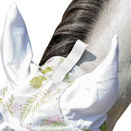 HKM Fliegenmaske Flamingo Grün/Pink Größe M – Bild 1 von 2