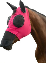 HKM Fliegenmaske für Pferde mit Nasenschutz in Rosa XL – Bild 1 von 1