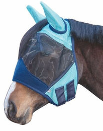 HKM Fliegenmaske Lissabon Style Pony in Türkis – Bild 1 von 2