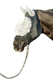 Produktbild von HKM Fliegenschutzmaske für Pferde Größe M Weiß Schwarz
