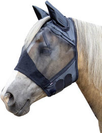 Produktbild von HKM Fliegenschutzmaske High Professional für Pferde in Grün und Schwarz Größe L