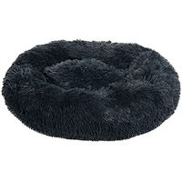 Produktbild von HKM Fluffy Hundebett aus Plüsch in Grau Größe M