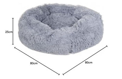 HKM Fluffy Hundebett aus Stoff in Grau oder Rosa – Bild 1 von 2