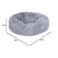 Produktbild von HKM Fluffy Hundebett aus Stoff in Grau oder Rosa