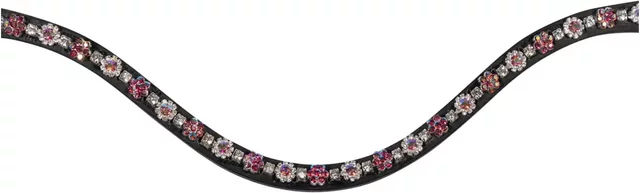 HKM Frontal Daisy Stirnband aus Leder in Bunt – Bild 1 von 1