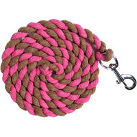 Produktbild von HKM Führstrick Cotton aus Baumwolle mit Karabinerhaken Cranberry/Oliv 180 cm