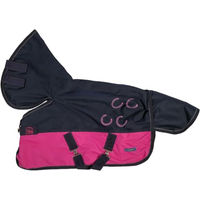 Produktbild von HKM Funny Horse Regendecke für Pferde Pink/Dunkelblau Größe 65