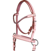 Produktbild von HKM Funny Horses 2 Gebisslose Trense für Pferde aus Leder in Rosa und Silber