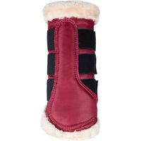 Produktbild von HKM Gamaschen Comfort 1680 Denier mit Teddyfell Beinschutz Weinrot XL