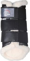 HKM Gamaschen Comfort aus Kunstleder mit Teddyfutter Dunkelblau XL – Bild 1 von 7