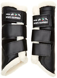 HKM Gamaschen Comfort aus Kunstleder Schwarz Größe S – Bild 1 von 3