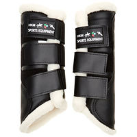 Produktbild von HKM Gamaschen Comfort aus Kunstleder Schwarz Größe S