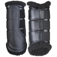 Produktbild von HKM Gamaschen Comfort mit Teddyfutter aus Kunstleder Schwarz XL