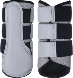 HKM Gamaschen für Pferde Glitter Mesh Grau Größe L – Bild 1 von 1