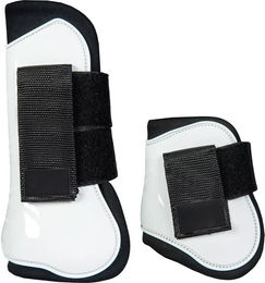HKM Gamaschen für Pferde Vorderbeinschutz aus Neopren Weiß Pony Set 4 Stück – Bild 1 von 1