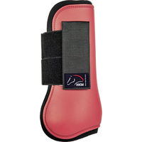 Produktbild von HKM Gamaschen Premium Beinschutz für Vorderbeine Rot/Schwarz für Vollblut und Warmblut