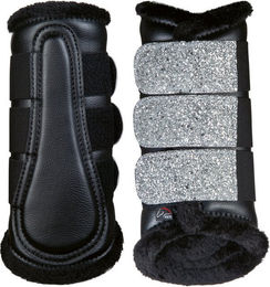 HKM Gamaschen Sparkle Beinschutz mit Glitzer Schwarz Größe S – Bild 1 von 1